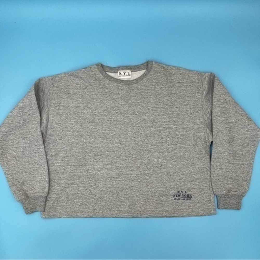 Vintage New York Laundry Long Sleeve Crop Top